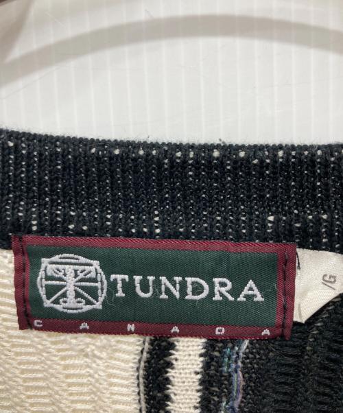 TUNDRA（ツンドラ）TUNDRA (ツンドラ) 3Dニット ブラック×パープル サイズ:Lの古着・服飾アイテム