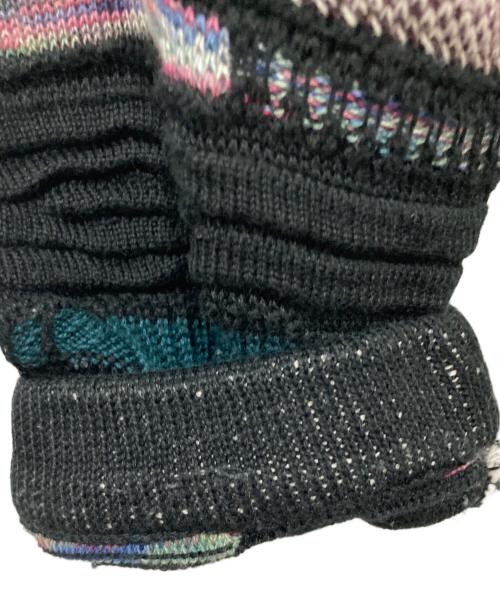 TUNDRA（ツンドラ）TUNDRA (ツンドラ) 3Dニット ブラック×パープル サイズ:Lの古着・服飾アイテム