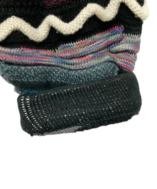 TUNDRA（ツンドラ）TUNDRA (ツンドラ) 3Dニット ブラック×パープル サイズ:Lの古着・服飾アイテム