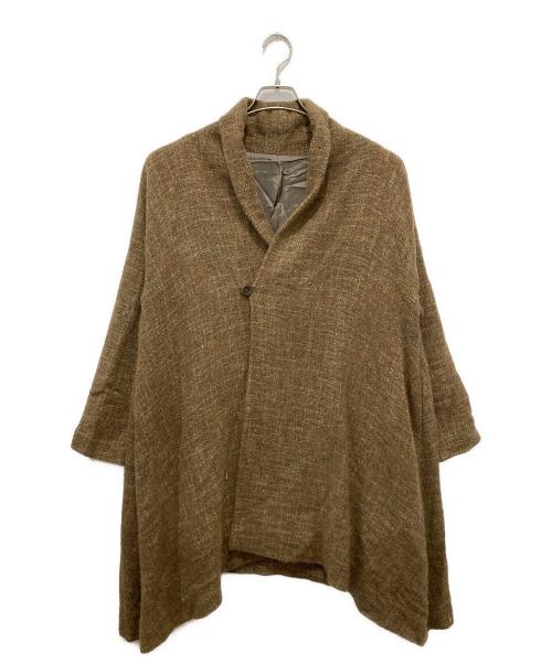 JURGEN LEHL（ヨーガンレール）JURGEN LEHL (ヨーガンレール) 縮絨ウールシルクの羽織 ベージュ サイズ:Mの古着・服飾アイテム