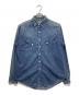 ROEBUCKS（ローバックス）の古着「ウエスタンデニムシャツ」｜インディゴ