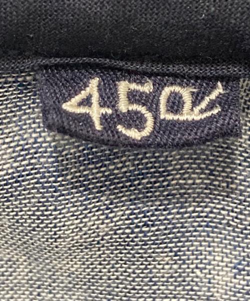 45R（フォーティファイブ・アール）45R (フォーティファイブ・アール) ふわふわ二重織ドットプリントのブラウス インディゴ サイズ:　の古着・服飾アイテム