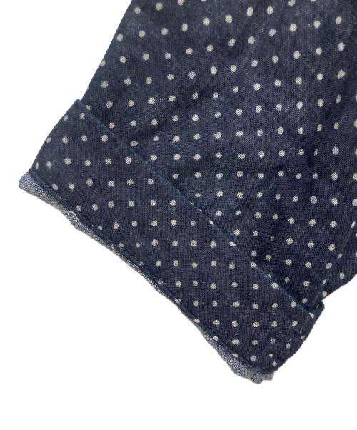 45R（フォーティファイブ・アール）45R (フォーティファイブ・アール) ふわふわ二重織ドットプリントのブラウス インディゴ サイズ:　の古着・服飾アイテム