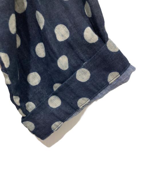 45R（フォーティファイブ・アール）45R (フォーティファイブ・アール) ふわふわ二重織ドットプリントのブラウス インディゴ サイズ:　の古着・服飾アイテム