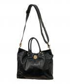 TORY BURCHトリーバーチ）の古着「2WAYレザーショルダーバッグ」｜ブラック