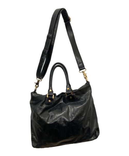 TORY BURCH（トリーバーチ）TORY BURCH (トリーバーチ) 2WAYレザーショルダーバッグ ブラックの古着・服飾アイテム