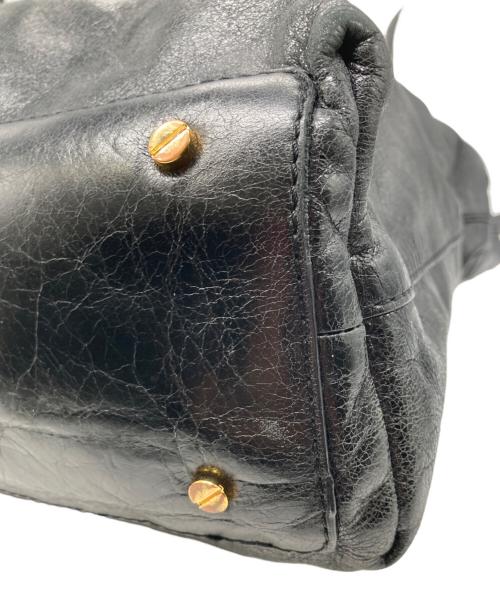 TORY BURCH（トリーバーチ）TORY BURCH (トリーバーチ) 2WAYレザーショルダーバッグ ブラックの古着・服飾アイテム