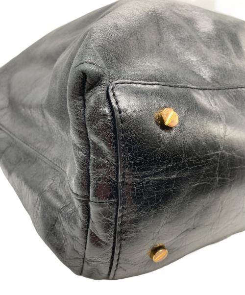 TORY BURCH（トリーバーチ）TORY BURCH (トリーバーチ) 2WAYレザーショルダーバッグ ブラックの古着・服飾アイテム