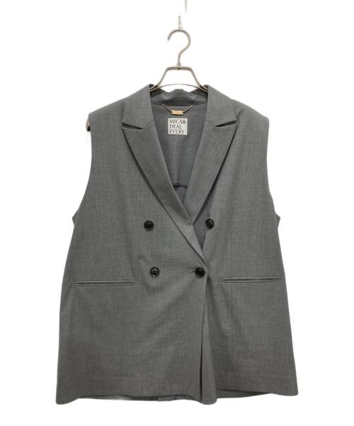 MICA&DEAL（マイカアンドディール）MICA&DEAL (マイカアンドディール) テーラードジレ グレー サイズ:FREEの古着・服飾アイテム