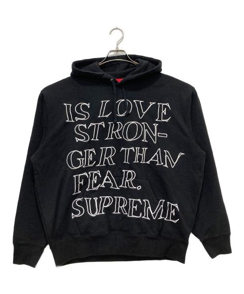 SUPREME（シュプリーム）SUPREME (シュプリーム) Stronger Than Fear Hooded ブラック サイズ:Ｍの古着・服飾アイテム
