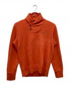 POLO RALPH LAURENポロ・ラルフローレン）の古着「ショールカラースウェット」｜オレンジ