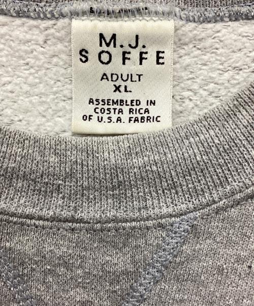 M.J.SOFFE（ソフィー）M.J.SOFFE (ソフィー) クルーネックスウェット グレー サイズ:XLの古着・服飾アイテム