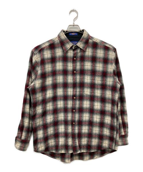 PENDLETON（ペンドルトン）PENDLETON (ペンドルトン) ネルシャツ ホワイト×レッド サイズ:Lの古着・服飾アイテム