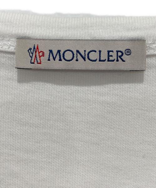 MONCLER（モンクレール）MONCLER (モンクレール) MAGLIA T-SHIRT ホワイト サイズ:Ｍの古着・服飾アイテム