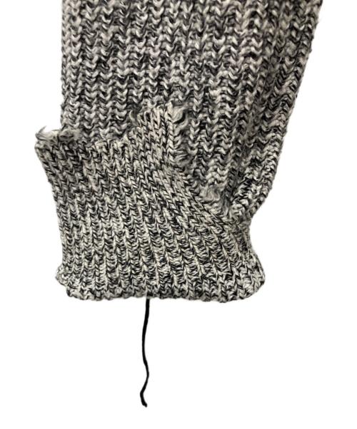 HELMUT LANG（ヘルムートラング）HELMUT LANG (ヘルムートラング) ダメージニット グレー サイズ:Sの古着・服飾アイテム