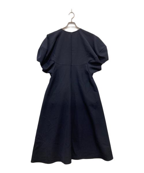 CLANE（クラネ）CLANE (クラネ) LANTERN SLEEVE FLARE ONE PIECE ネイビー サイズ:2の古着・服飾アイテム