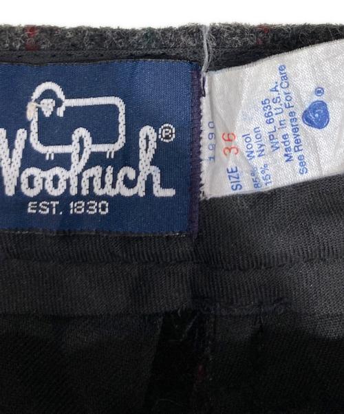 WOOLRICH（ウールリッチ）WOOLRICH (ウールリッチ) ウールチェックパンツ グレー サイズ:36の古着・服飾アイテム