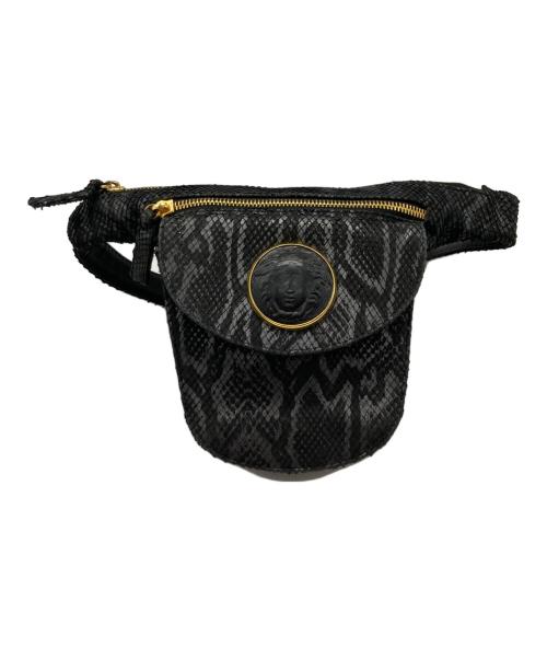 GIANNI VERSACE（ジャンニ・ヴェルサーチ）GIANNI VERSACE (ジャンニ・ヴェルサーチ) ウエストバッグ ブラックの古着・服飾アイテム