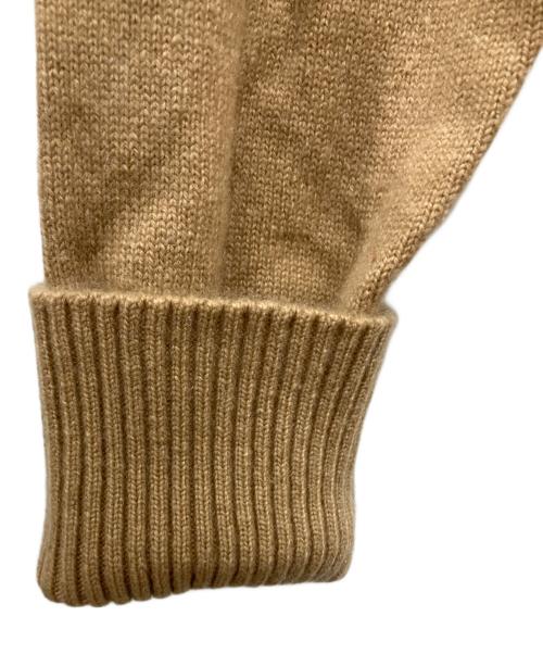 Burberry's（バーバリー）Burberry's (バーバリーズ) カシミヤノバチェックタートルネックニット ブラウン サイズ:Lの古着・服飾アイテム