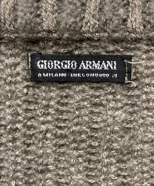 GIORGIO ARMANI（ジョルジョアルマーニ）GIORGIO ARMANI (ジョルジョアルマーニ) ニットジャケット グレー サイズ:48の古着・服飾アイテム