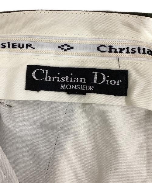 Christian Dior MONSIEUR（クリスチャンディオールムッシュ）Christian Dior MONSIEUR (クリスチャンディオールムッシュ) タックパンツ カーキ サイズ:82の古着・服飾アイテム