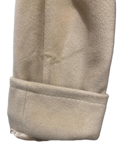 MaxMara（マックスマーラ）MaxMara (マックスマーラ) フォックスファーカシミヤ混コート ベージュ サイズ:38の古着・服飾アイテム