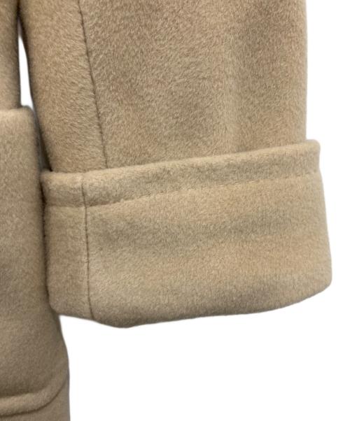 MaxMara（マックスマーラ）MaxMara (マックスマーラ) フォックスファーカシミヤ混コート ベージュ サイズ:38の古着・服飾アイテム