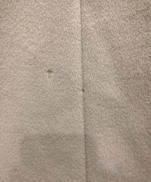 MaxMara（マックスマーラ）MaxMara (マックスマーラ) フォックスファーカシミヤ混コート ベージュ サイズ:38の古着・服飾アイテム
