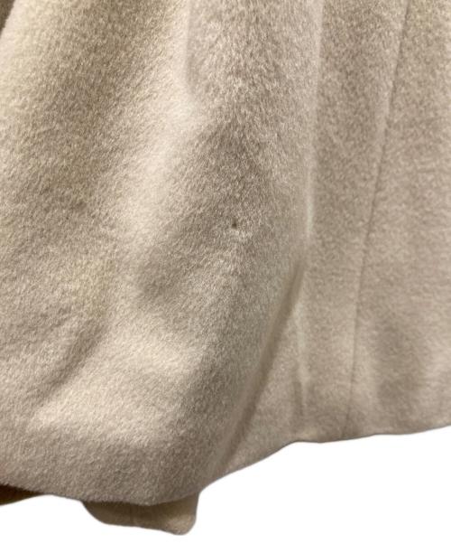 MaxMara（マックスマーラ）MaxMara (マックスマーラ) フォックスファーカシミヤ混コート ベージュ サイズ:38の古着・服飾アイテム