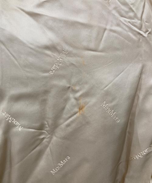 MaxMara（マックスマーラ）MaxMara (マックスマーラ) フォックスファーカシミヤ混コート ベージュ サイズ:38の古着・服飾アイテム