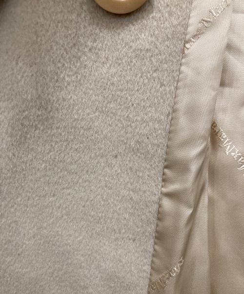 MaxMara（マックスマーラ）MaxMara (マックスマーラ) フォックスファーカシミヤ混コート ベージュ サイズ:38の古着・服飾アイテム