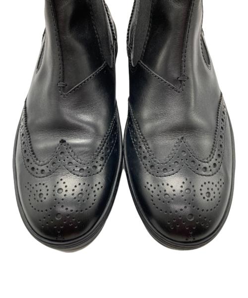 TOD'S（トッズ）TOD'S (トッズ) ウィングチップサイドゴアブーツ ブラック サイズ:38の古着・服飾アイテム