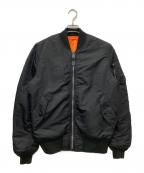 ALPHAアルファ）の古着「MA-1ジャケット」｜ブラック
