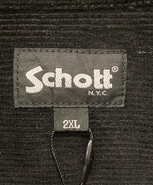 Schott（ショット）Schott (ショット) コーデュロイジャケット ブラック サイズ:2XLの古着・服飾アイテム