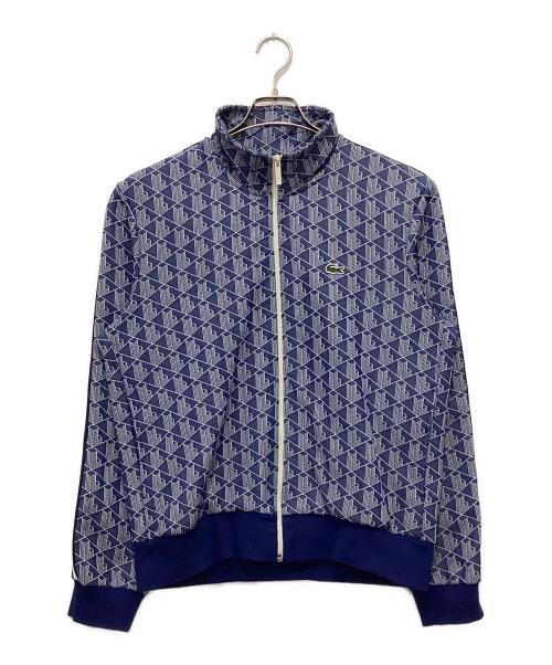 LACOSTE（ラコステ）LACOSTE (ラコステ) モノグラムジャカードトラックジャケット ブルー サイズ:5の古着・服飾アイテム