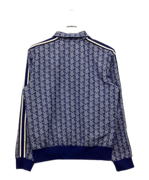 LACOSTE（ラコステ）LACOSTE (ラコステ) モノグラムジャカードトラックジャケット ブルー サイズ:5の古着・服飾アイテム