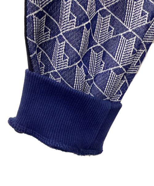 LACOSTE（ラコステ）LACOSTE (ラコステ) モノグラムジャカードトラックジャケット ブルー サイズ:5の古着・服飾アイテム