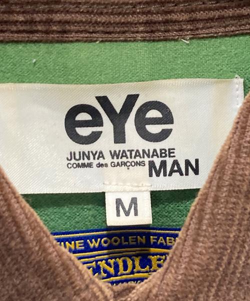 eYe COMME des GARCONS JUNYAWATANABE MAN（アイ コム デ ギャルソン ジュンヤ ワタナベ マン）eYe COMME des GARCONS JUNYAWATANABE MAN PENDLETON (ペンドルトン) フランネル切替シャツ/13AW/AD2013 ブラウン サイズ:Mの古着・服飾アイテム