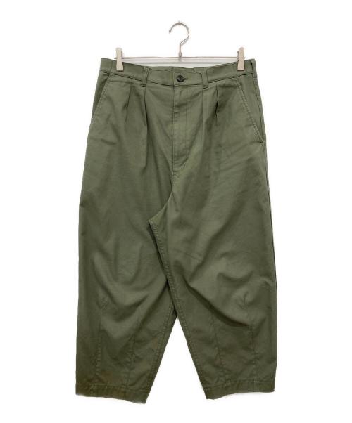 COMME des GARCONS HOMME（コムデギャルソン オム）COMME des GARCONS HOMME (コムデギャルソン オム) 綿チノクロス製品加工パンツ/AD2021 オリーブ サイズ:Sの古着・服飾アイテム