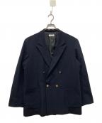 BEAUTY&YOUTHビューティーアンドユース）の古着「T/R ツイル ダブル 4B ジャコット」｜ネイビー