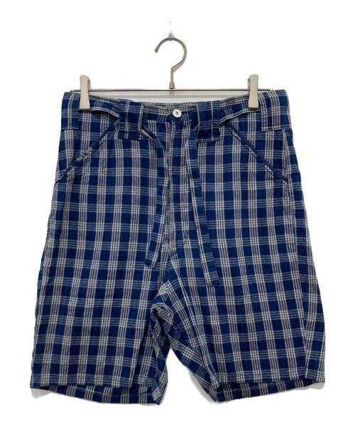 Porter Classic（ポータークラシック）Porter Classic (ポータークラシック) ハーフチェックパンツ ネイビー サイズ:XSの古着・服飾アイテム