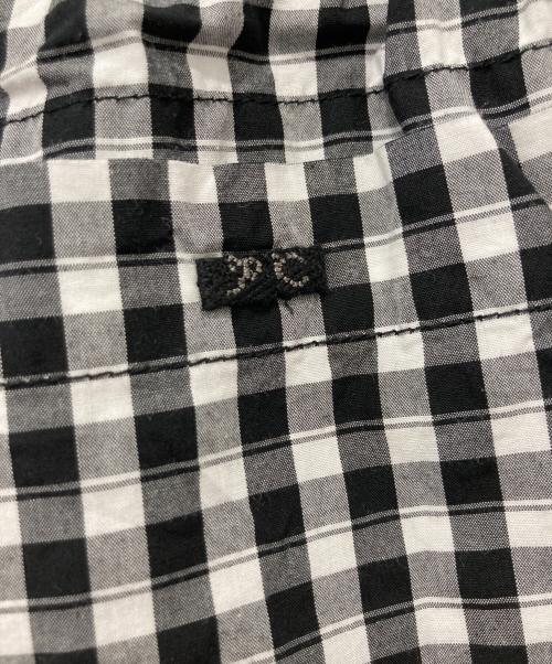 Porter Classic（ポータークラシック）Porter Classic (ポータークラシック) GINGHAM CHECK PEACE PANTS ホワイト×ブラック サイズ:Sの古着・服飾アイテム