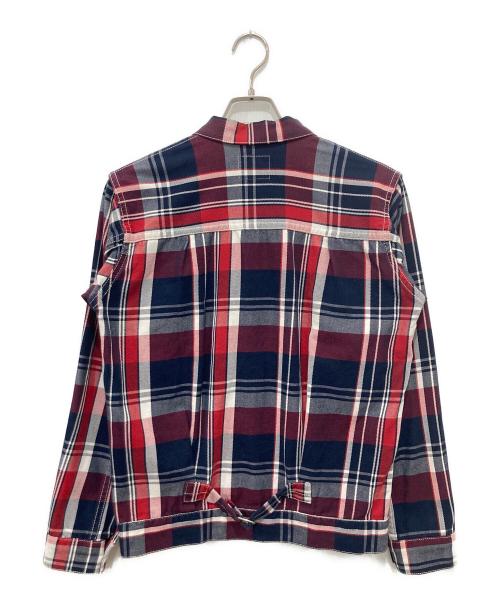LEVI'S（リーバイス）LEVI'S (リーバイス) チェックジャケット ネイビー×レッド サイズ:Mの古着・服飾アイテム