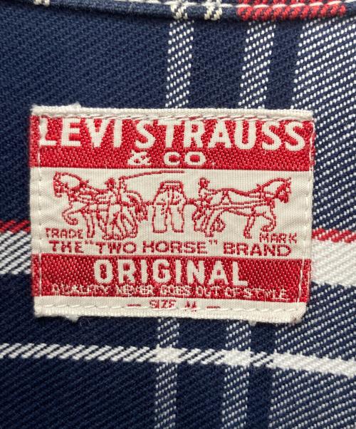 LEVI'S（リーバイス）LEVI'S (リーバイス) チェックジャケット ネイビー×レッド サイズ:Mの古着・服飾アイテム