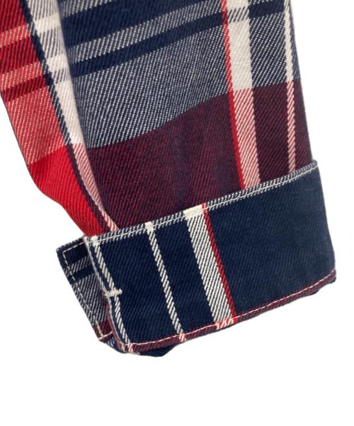 LEVI'S（リーバイス）LEVI'S (リーバイス) チェックジャケット ネイビー×レッド サイズ:Mの古着・服飾アイテム