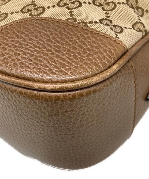 GUCCI（グッチ）GUCCI (グッチ) ショルダーバッグ/GGキャンバス  ベージュ×ブラウンの古着・服飾アイテム