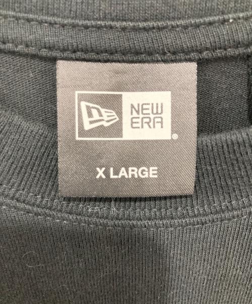 New Era（ニューエラ）New Era (ニューエラ) GROUND Y (グラウンドワイ) コラボロゴ刺繍プリントTシャツ ブラック サイズ:XLの古着・服飾アイテム