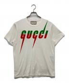 GUCCIグッチ）の古着「ブレードプリントTシャツ」｜ホワイト