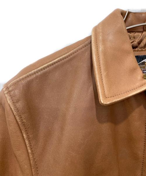 HARLEY-DAVIDSON（ハーレーダビッドソン）HARLEY-DAVIDSON (ハーレーダビッドソン) レザージャケット ブラウン サイズ:Lの古着・服飾アイテム