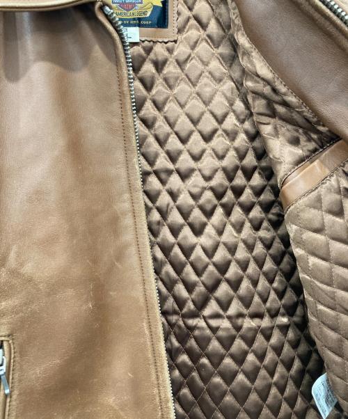 HARLEY-DAVIDSON（ハーレーダビッドソン）HARLEY-DAVIDSON (ハーレーダビッドソン) レザージャケット ブラウン サイズ:Lの古着・服飾アイテム